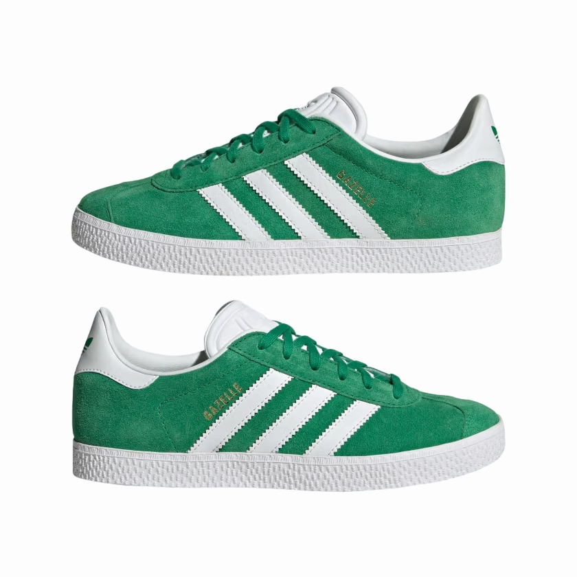 cushioned running shoes Adidas Originals scarpa sneakers da ragazzi Gazelle IE5612 verde bianco