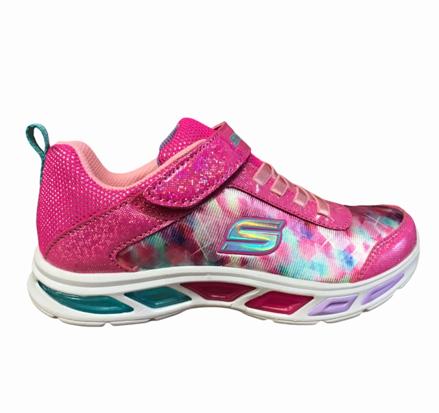 Skechers sneakers da bambina S Lights Litebeams Dance N Glow 10921L NPMT rosa shock Energy Returning Foam running in heavy rain shoes