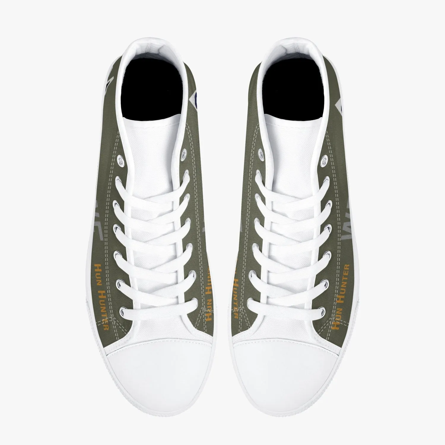 B-17 "Hun Hunter" High Top Canvas Shoes