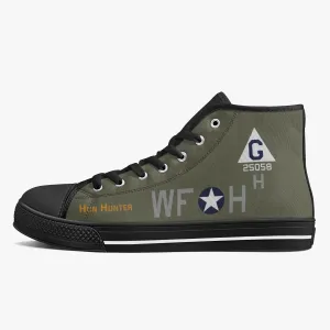 B-17 "Hun Hunter" High Top Canvas Shoes