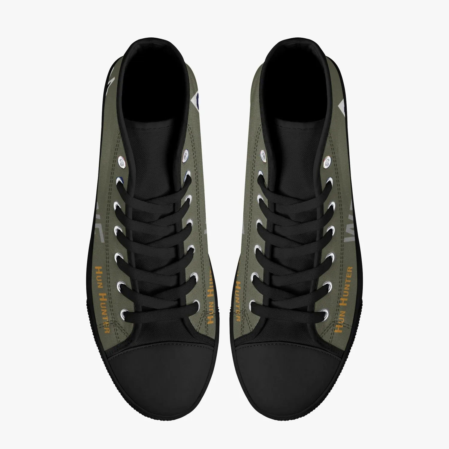 B-17 "Hun Hunter" High Top Canvas Shoes
