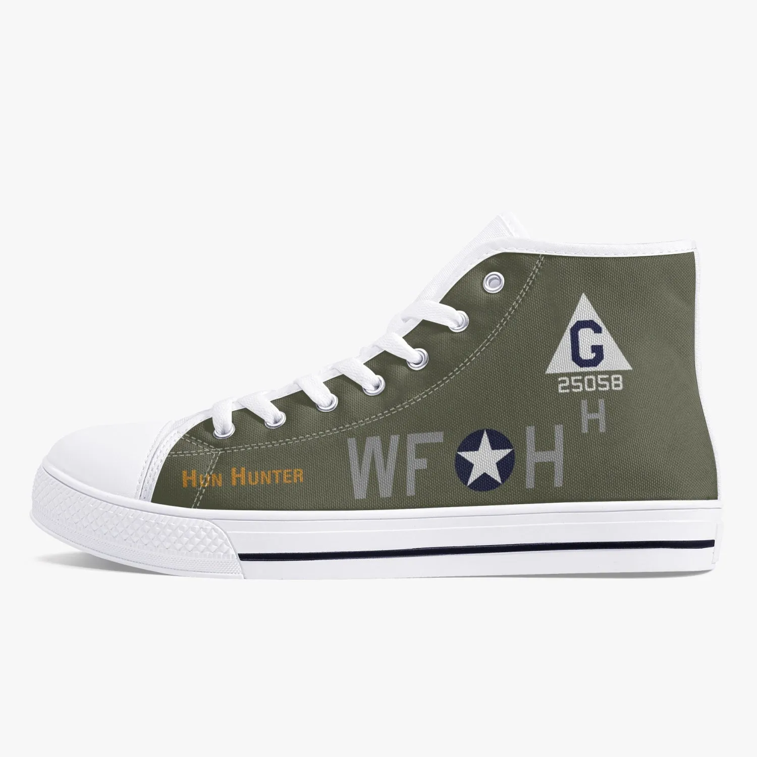B-17 "Hun Hunter" High Top Canvas Shoes