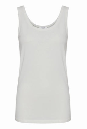 b.young Canotta da donna Top in maglia Iane sin 802894 80115 off white heavy - weight EasyCare Fabric