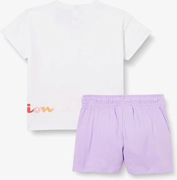 Light Outfit Champion Completino da bambina Legacy American Classics logo T-shirt   Short 404686 WW001 WHT white-lavanda