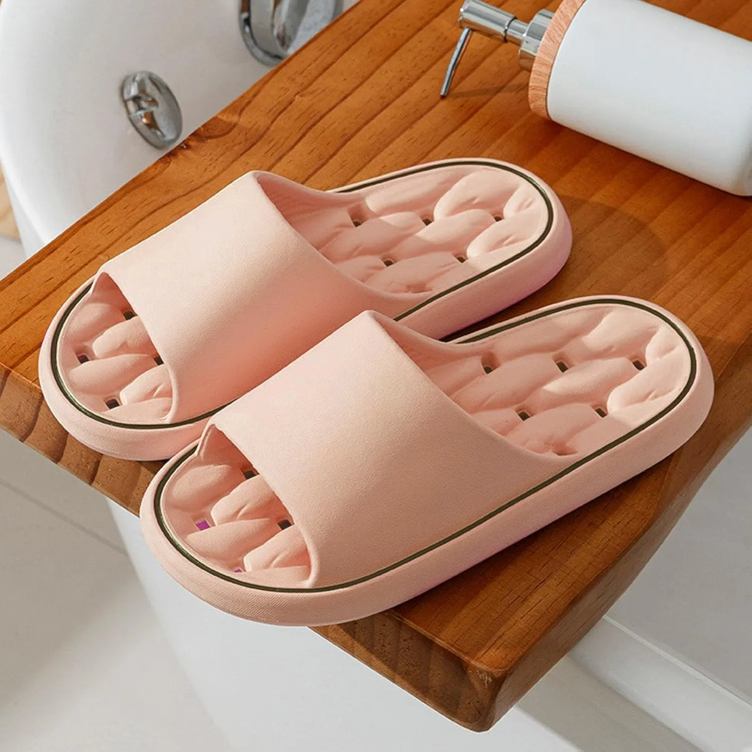 Bathroom Slippers Men Slides for Women Mens Slippers Shower Shoes Women Dorms Ultimate Comfort Comfortable