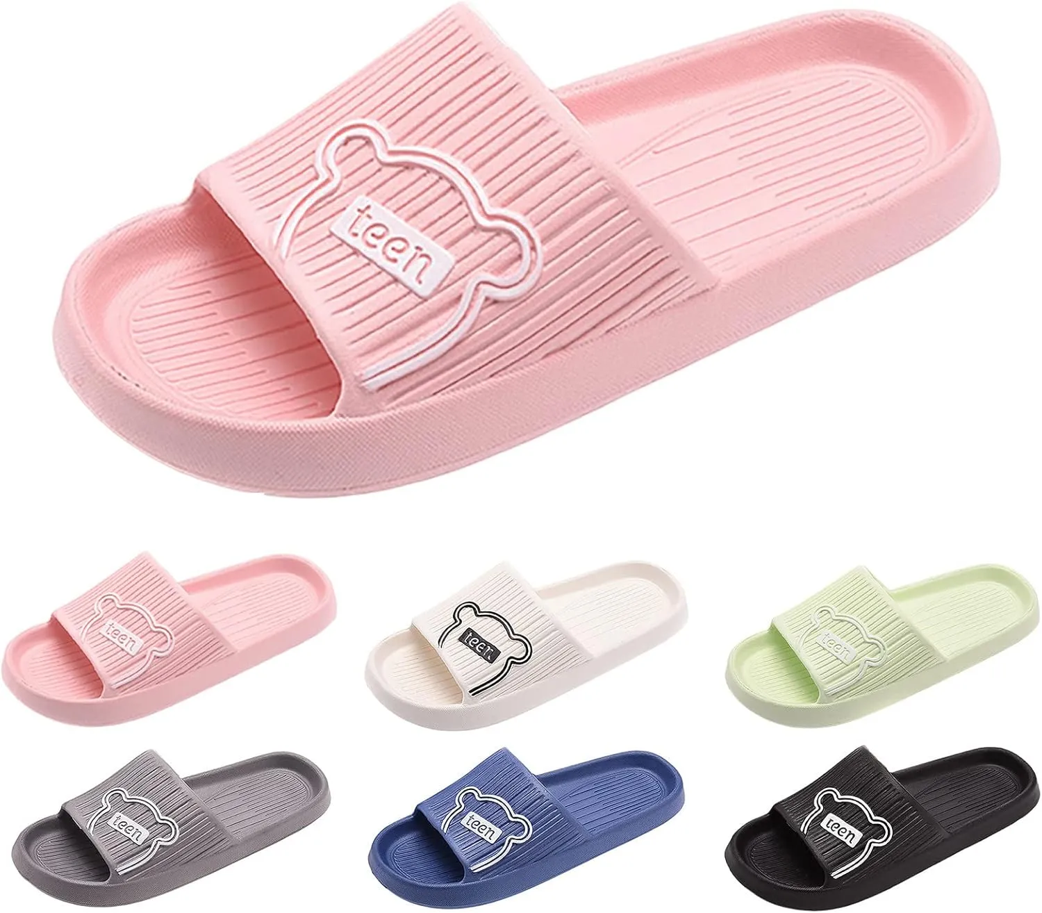 Bathroom Slippers Men Slides for Women Mens Slippers Womens Slides Pool Open Toe Ultimate Comfort