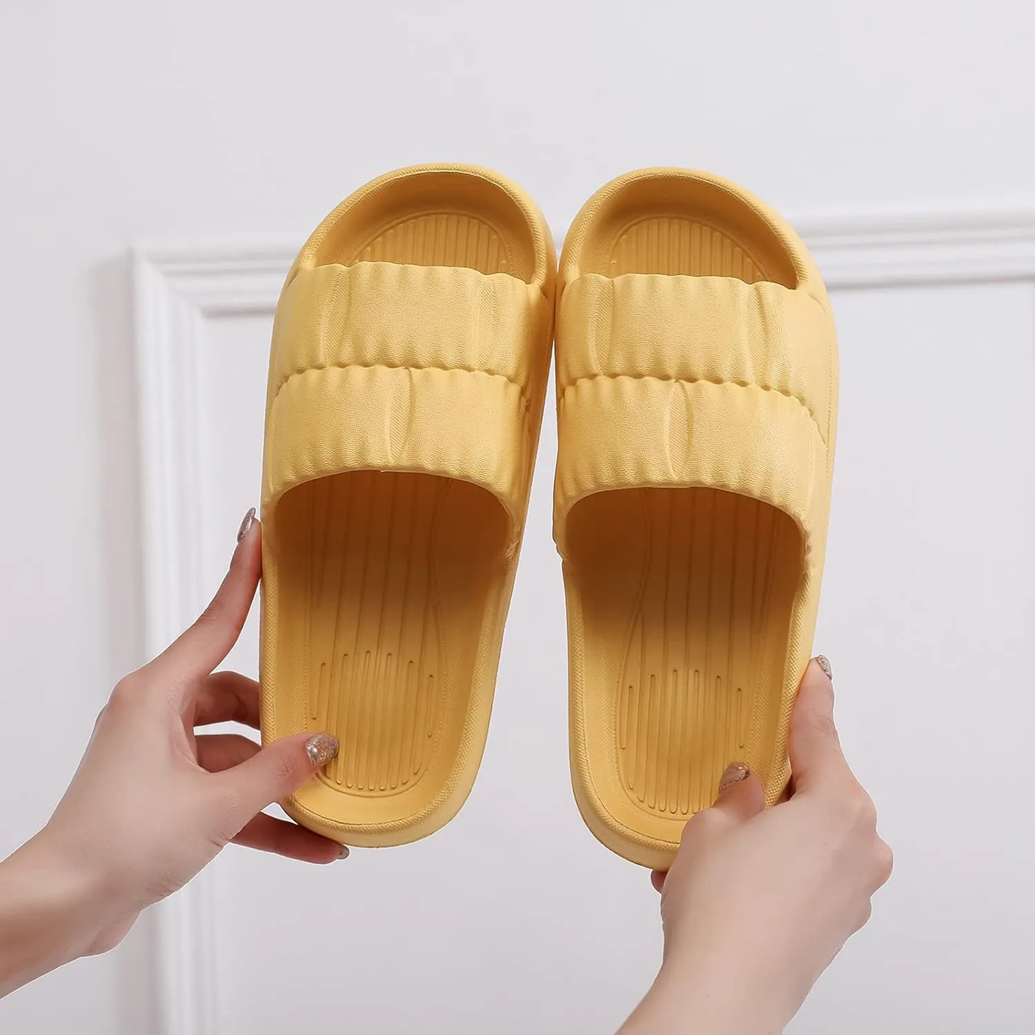 Bathroom Slippers Men Womens Slides Mens Slippers Slides for Women Spa Bathroom Ultra Comfort