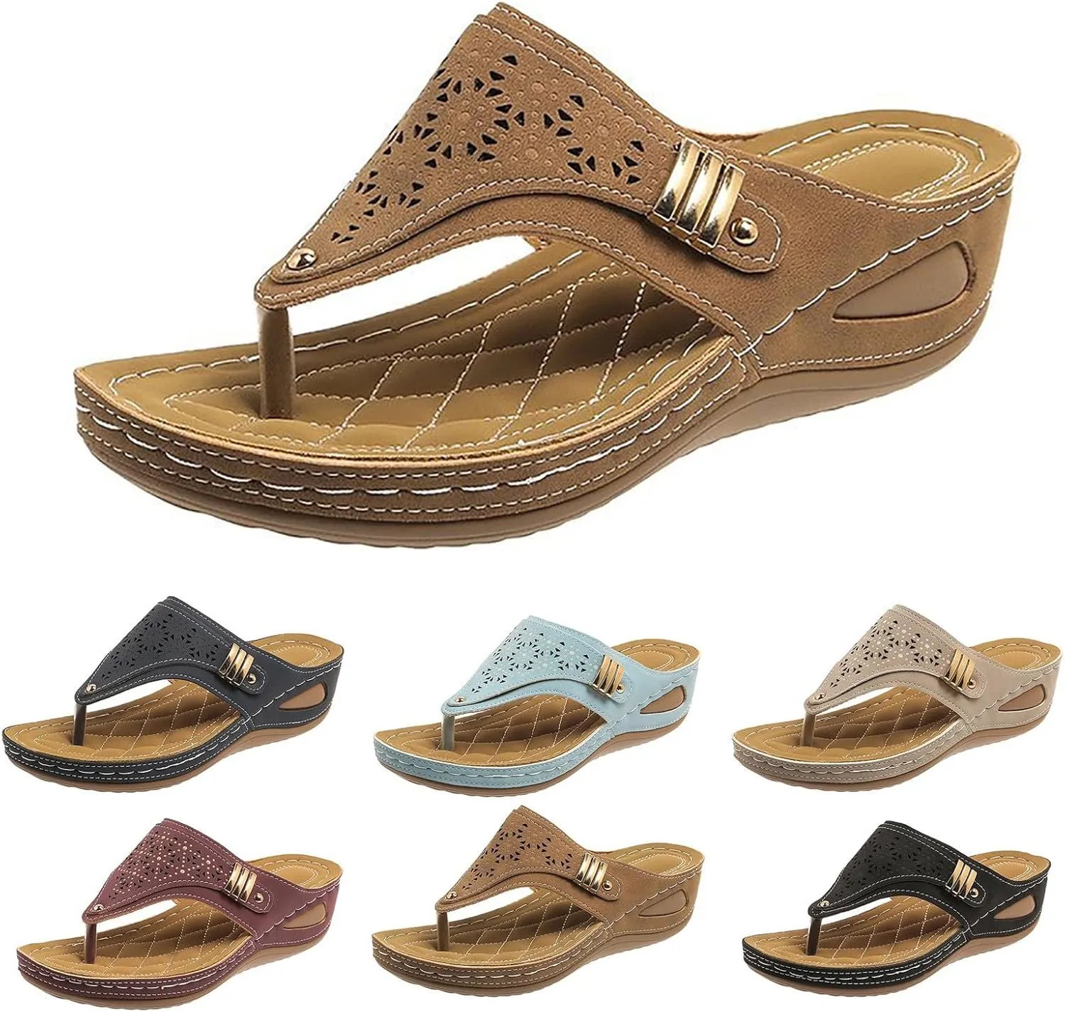 Beach Flip Flops Women Comfortable Summer Beach Thong Sandals Sandal Comfortable Casual Summer Beach Thong Sandals