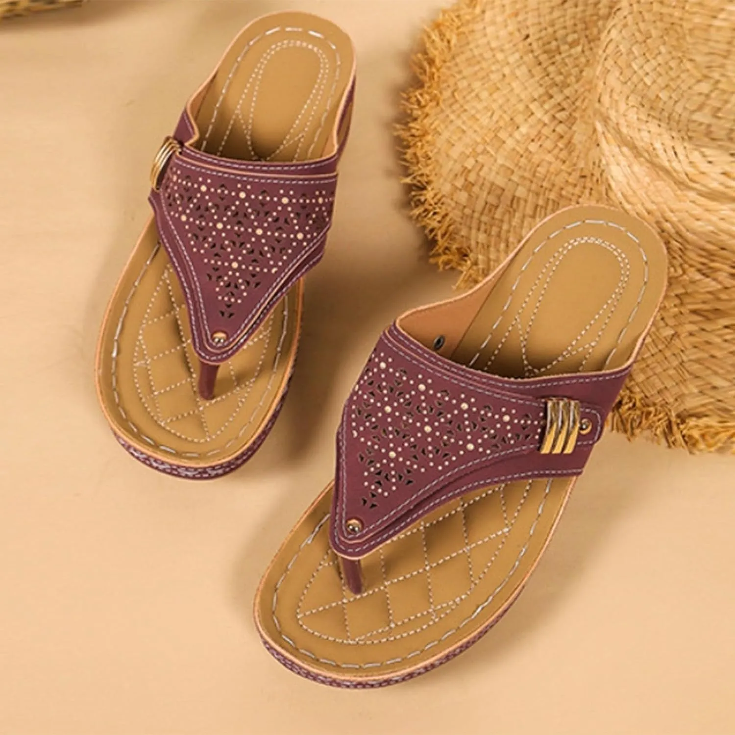 Beach Flip Flops Women Dressy Sandals Women Comfortable Summer Beach Thong Sandals Womens Beach Shoes