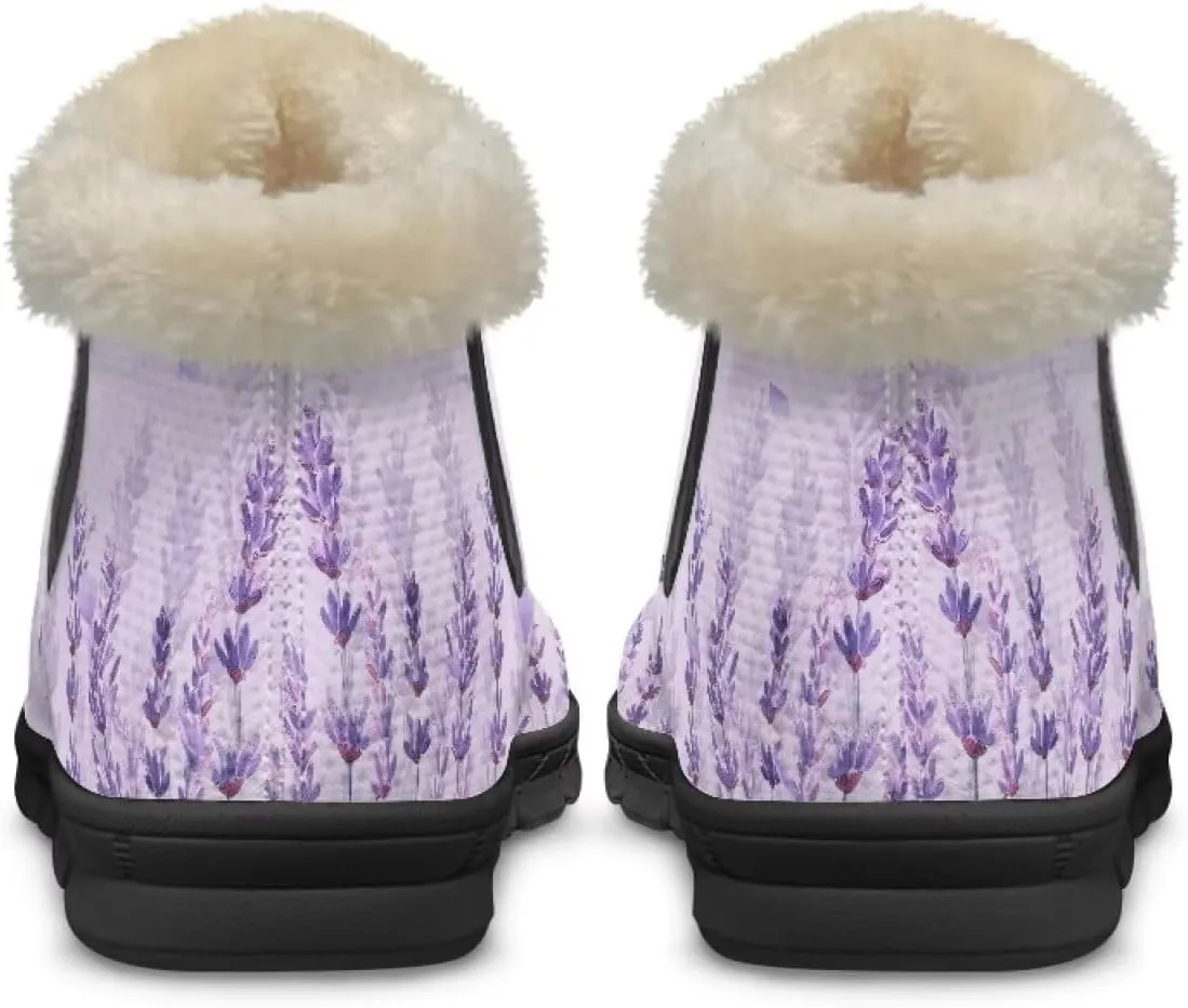 Binienty Womens Warm Boots Casual Snow Boots Winter Ankle Booties Arch Support Outdoor Shoes