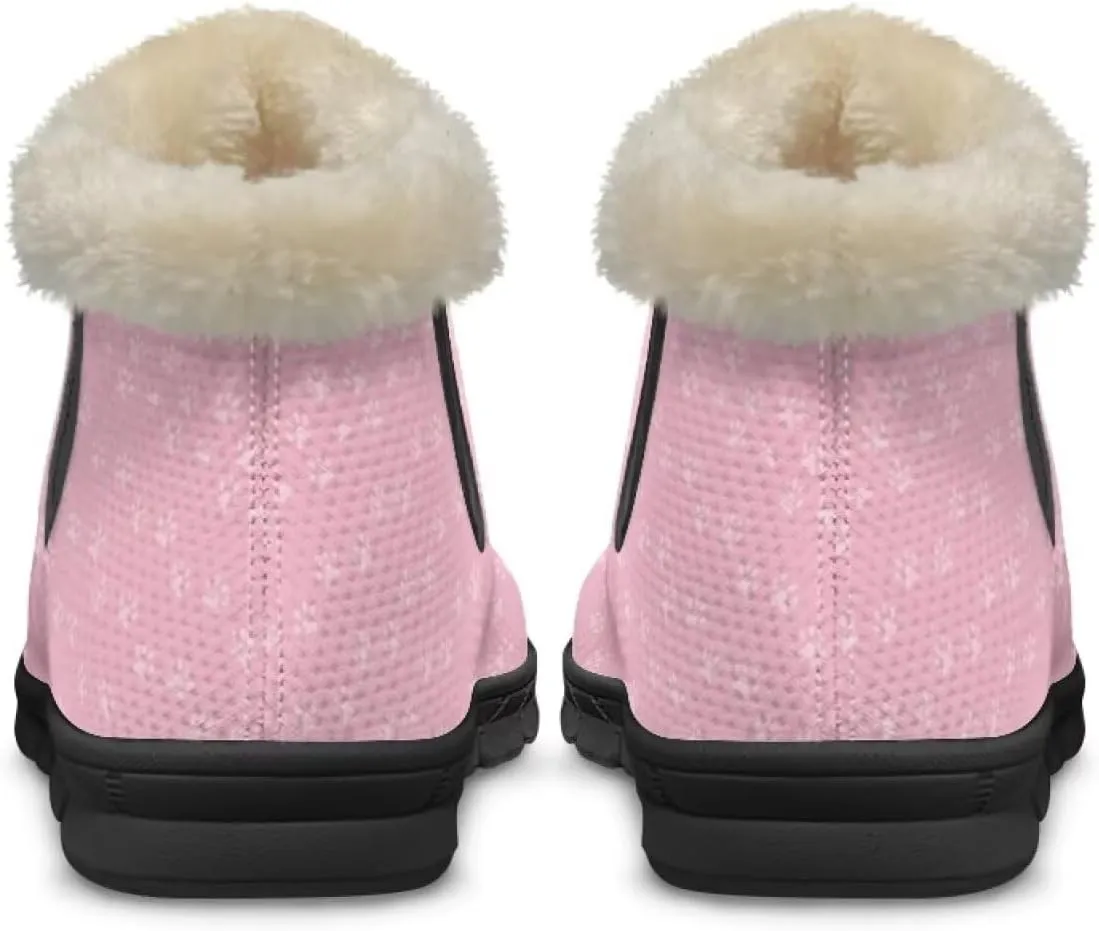 Binienty Womens Warm Boots Casual Snow Boots Winter Ankle Booties Arch Support Outdoor Shoes