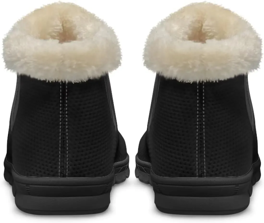 Binienty Womens Warm Boots Casual Snow Boots Winter Ankle Booties Arch Support Outdoor Shoes