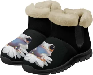 Binienty Womens Warm Boots Casual Snow Boots Winter Ankle Booties Arch Support Outdoor Shoes