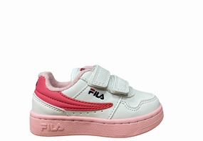 Impact Diffusing Heel Geometry Fila scarpa sneakers da bambino Arcade Velcro 1011078.94F bianco corallo