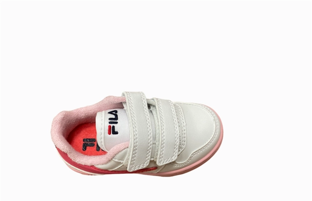 running shoes for long - distance runners Fila scarpa sneakers da bambino Arcade Velcro 1011078.94F bianco corallo