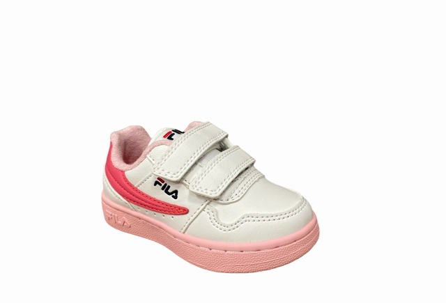 AntiSlipTraction Fila scarpa sneakers da bambino Arcade Velcro 1011078.94F bianco corallo