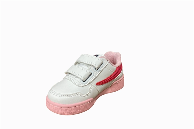 Fila scarpa sneakers da bambino Arcade Velcro 1011078.94F bianco corallo Minimalist Midsole