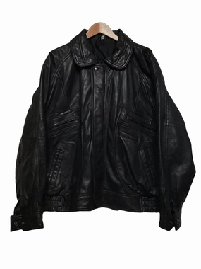 Black Leather Jacket (Size L) Empathy Clock