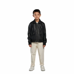 Bomboogie giacca bomber in ecopelle da ragazzo JKKELTPUS4 297 blu Rainy Season Stretchy