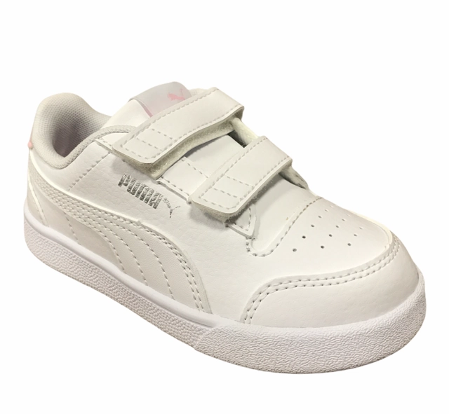 Puma scarpa sneakers con velcro da bambina Shuffle V Inf 375690 04 bianco running in a tourist destination shoes