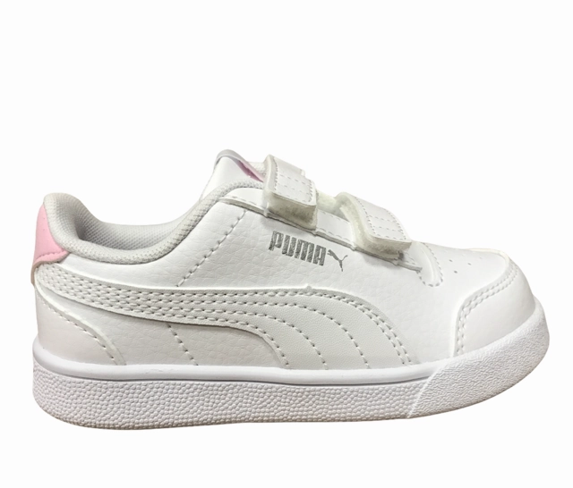 Limited Edition Puma scarpa sneakers con velcro da bambina Shuffle V Inf 375690 04 bianco