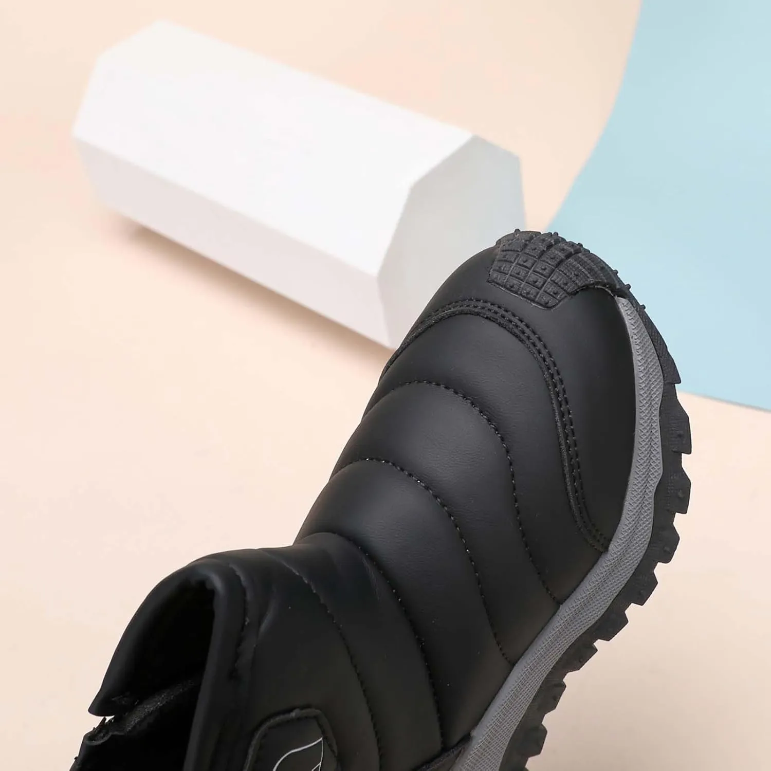 Boys Girls Kids Snow Boots Wterproof Anti-Ski Winter Outdoor Shoes Toasty-Dry Water-Resistan Boots for Toddlers