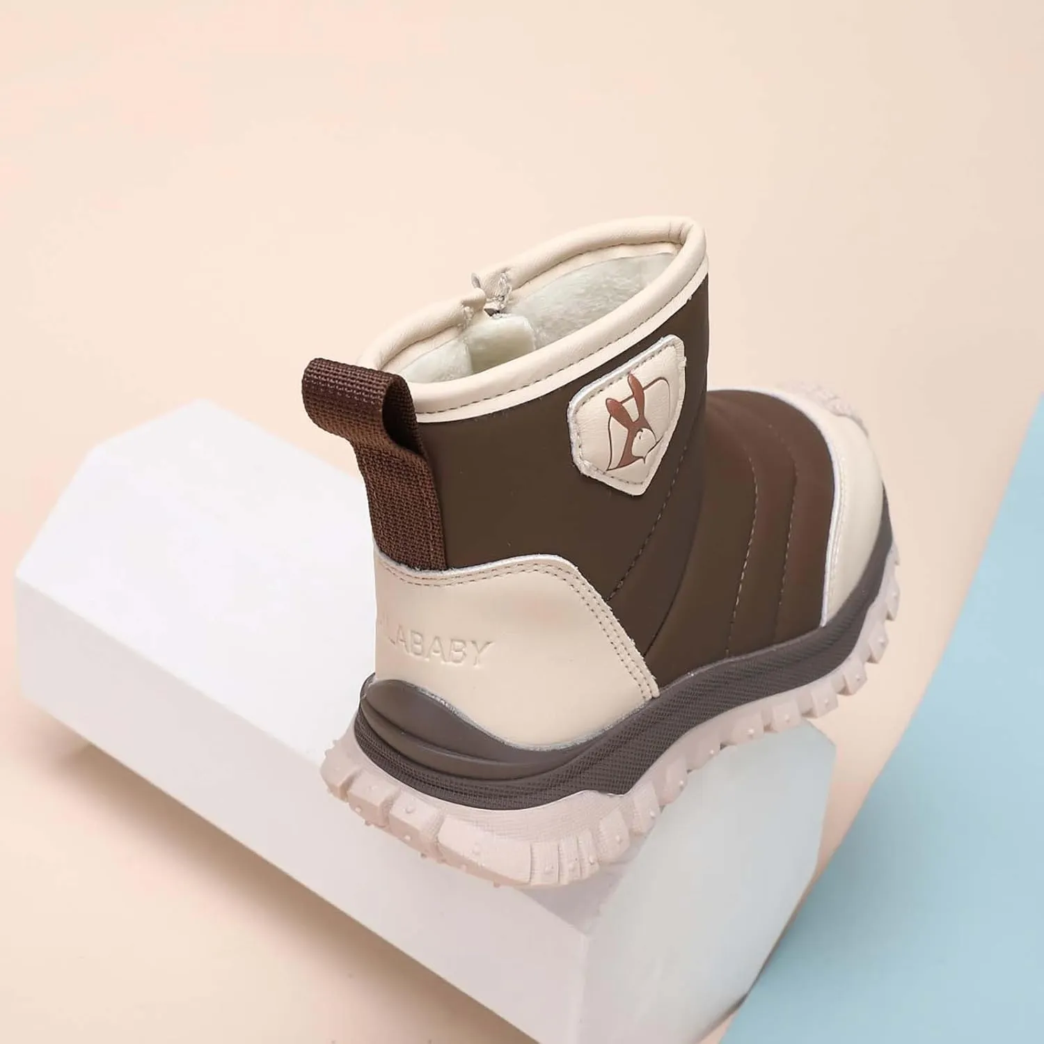 Boys Girls Kids Snow Boots Wterproof Anti-Ski Winter Outdoor Shoes Toasty-Dry Water-Resistan Boots for Toddlers