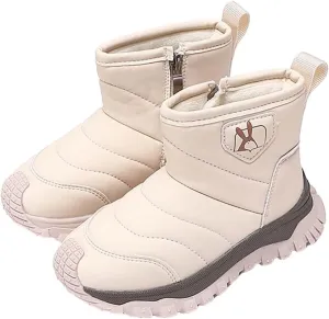 Boys Girls Kids Snow Boots Wterproof Anti-Ski Winter Outdoor Shoes Toasty-Dry Water-Resistan Boots for Toddlers