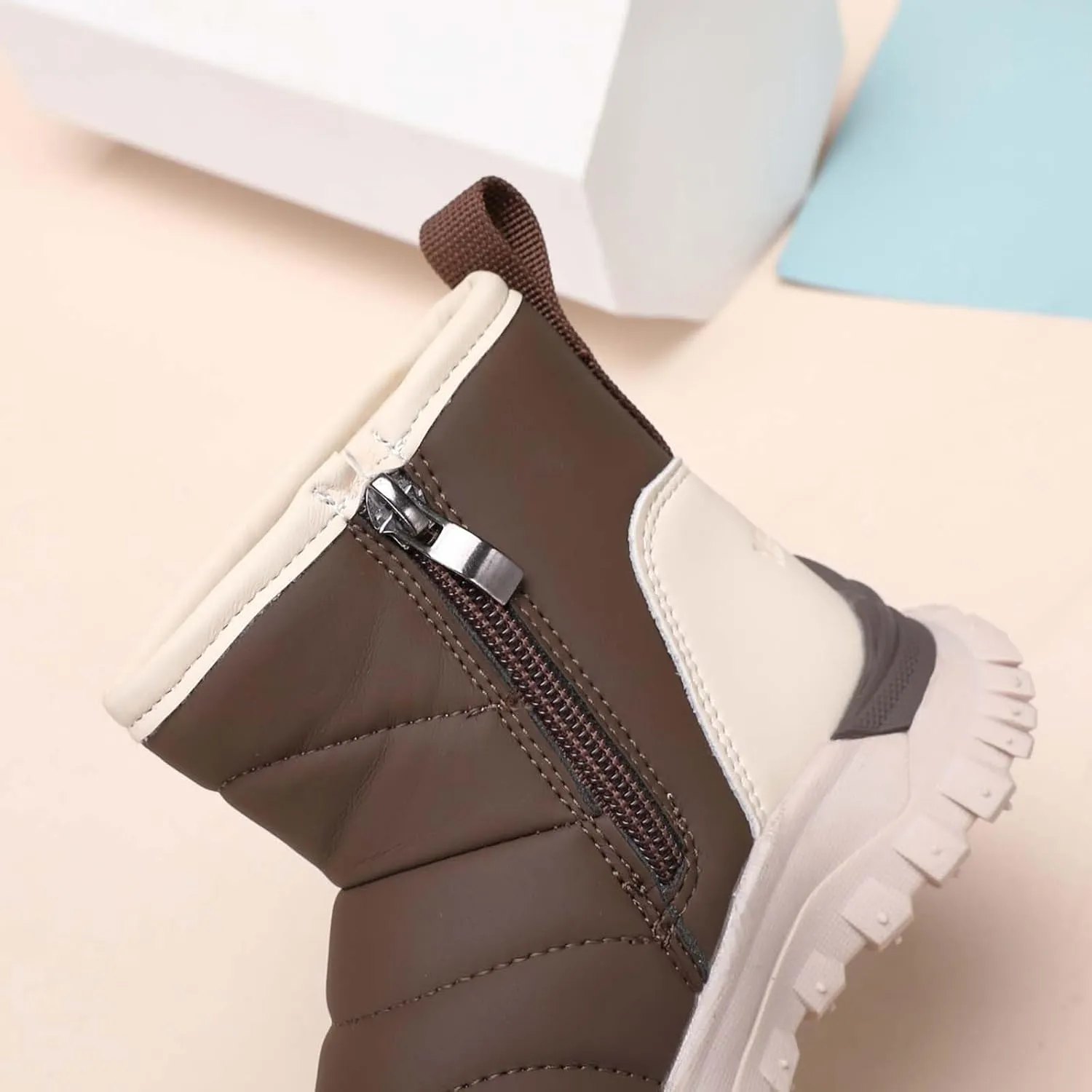 Boys Girls Kids Snow Boots Wterproof Anti-Ski Winter Outdoor Shoes Toasty-Dry Water-Resistan Boots for Toddlers