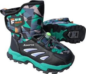 Boys Girls Snow Boots Toddler Kids Winter Padded Boots Water esistant Soft Hook Loop Cold Weather Outdoor Shoes