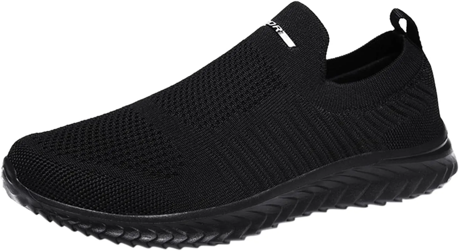 Breathable Diabetic Shoes for Men Lightweight Sport Gym Jogging Walking Sneaker Convenient Elderly Slip on Shoes
