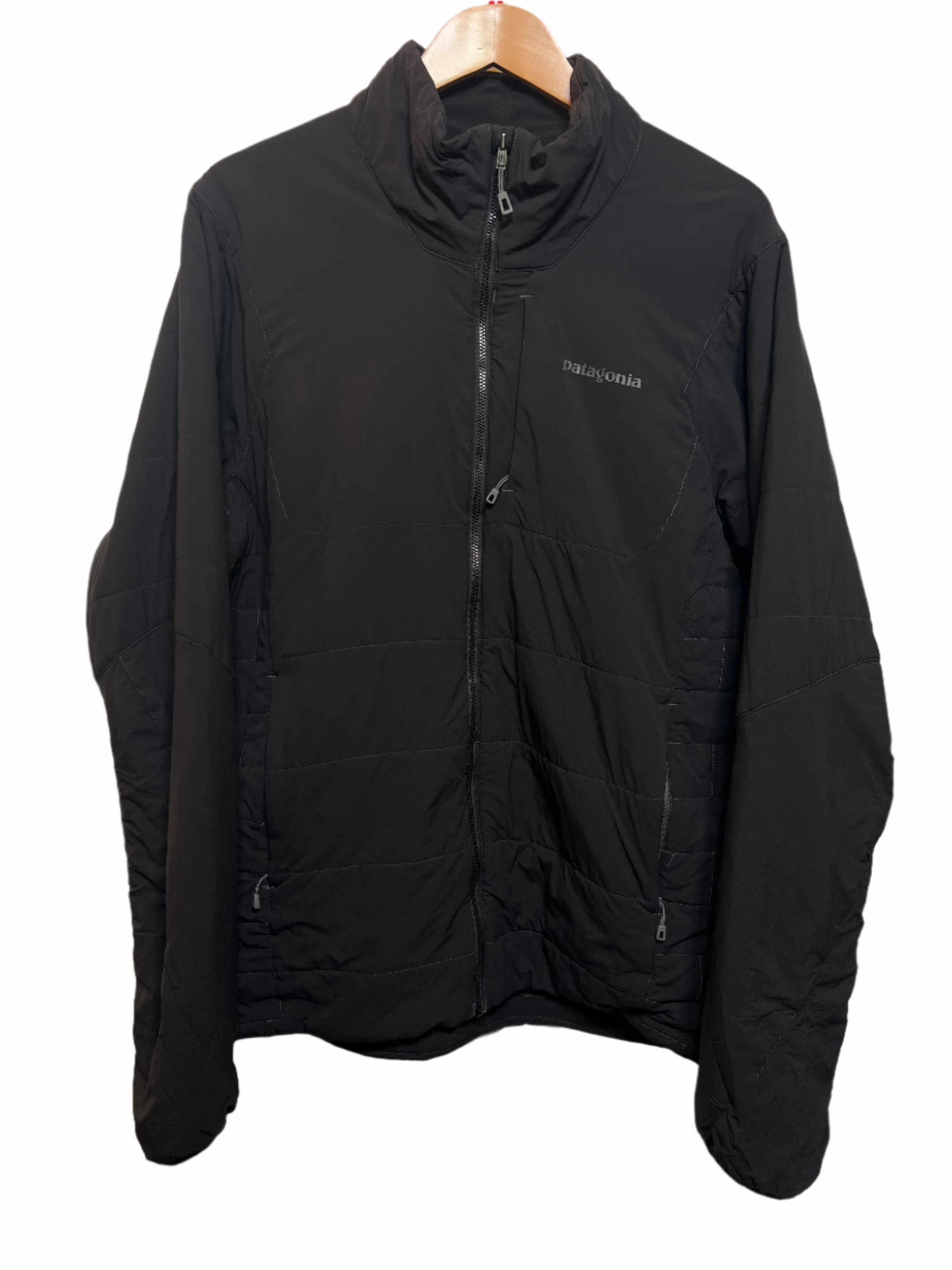 Patagonia Mens Padded Black Coat (Size L) Job