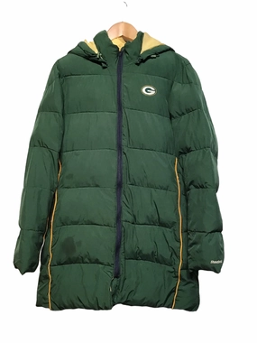 Fleece Inside NFL Green Bay Packers Long Puffer (Size L)