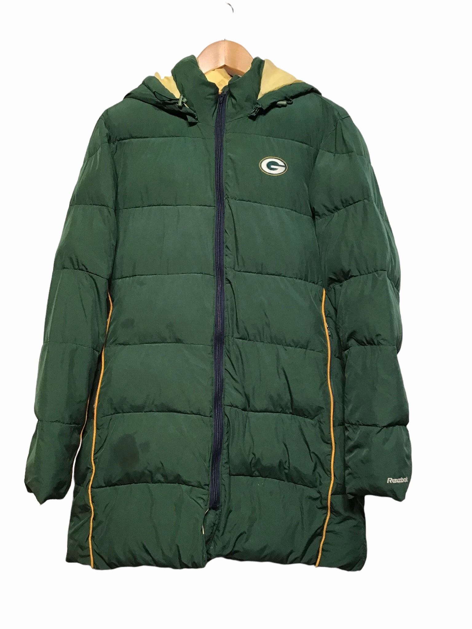 Fleece Inside NFL Green Bay Packers Long Puffer (Size L)
