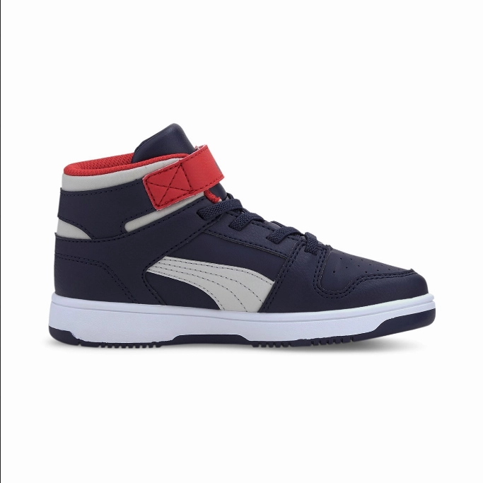 Abrasion Shield Tech Puma scarpa sneakers da ragazzo Rebound Layup 370488 11 blu grigio rosso