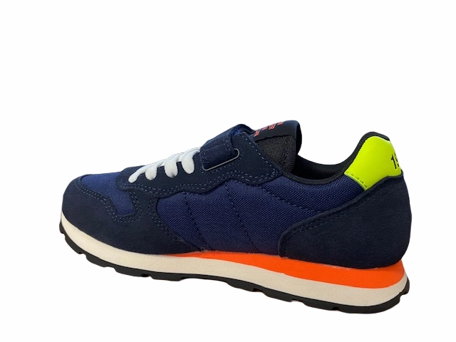 Sun68 sneakers da bambino Tom Fluo Z42302K 07 navy blue Obstacle course Stacked Traction Lugs