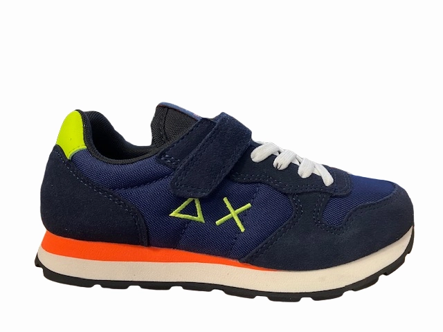 Fashionable Sun68 sneakers da bambino Tom Fluo Z42302K 07 navy blue