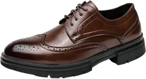 Brogues Dress Shoes Shoes for Men New Formal Shoes for Men Round Head Men's Casual Shoes Men's Business Shoes Leather Shoes