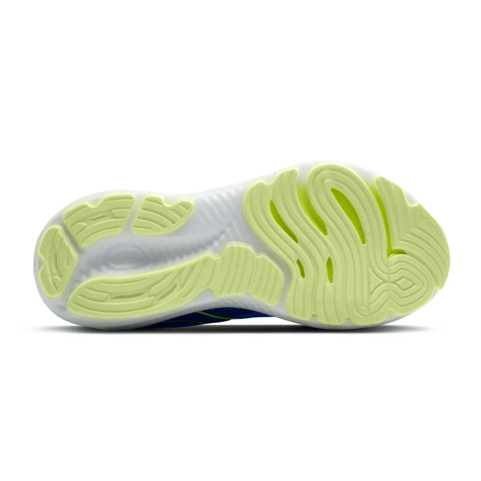 Brooks Men's Glycerin 22 Running Shoes in Black/Cobalt/Neo Yellow SS25 Stretch Gusset