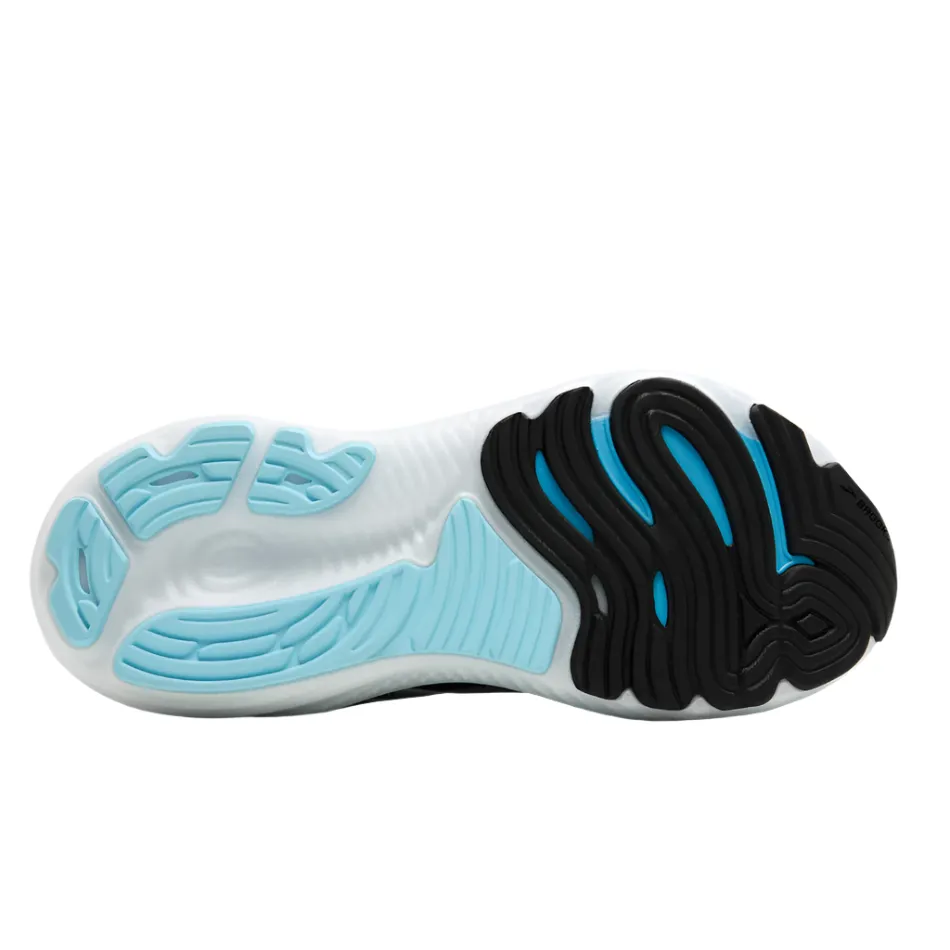 Brooks Men's Glycerin GTS 22 Running Shoes in Black/Atomizer/Blazing Orange AW25 hybrid - material shoes Anti Slip Tread Design