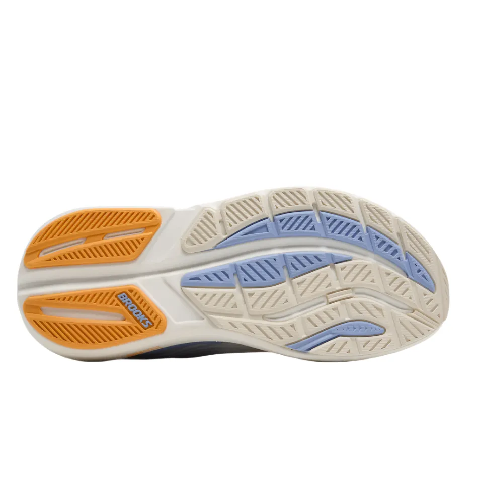 Work Ready Brooks Women's Ghost Max 3 Running Shoes in Coconut/Blue Heron/Orange AW25