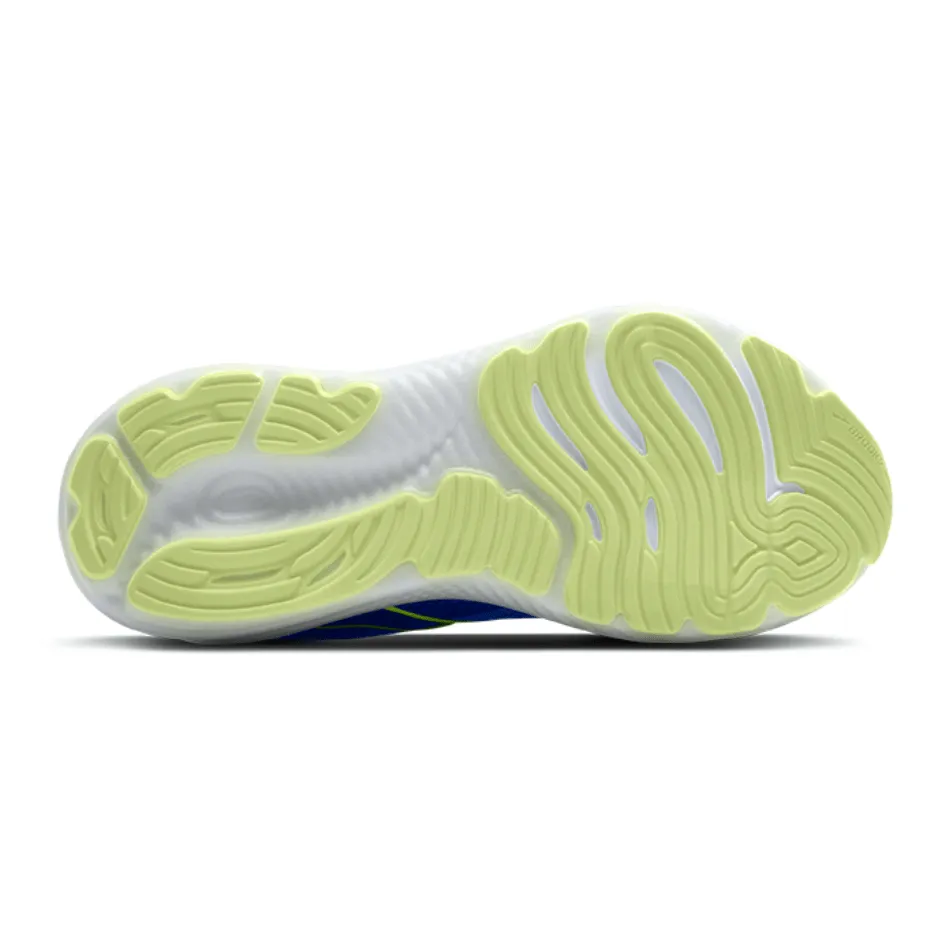 Brooks Women's Glycerin GTS 22 Running Shoes in Amparo Blue/Hyper Iris/Yellow SS25 Foot Relax Quick Dry Lining