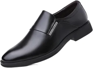 Business Formal Shoes for Men Hasp Slip On Leather Oxfords Loafers Dress Footwear