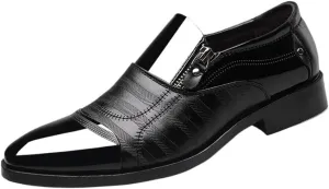 Business Formal Shoes for Men Slip On Leather Oxfords Loafers Dress Casual Shoes