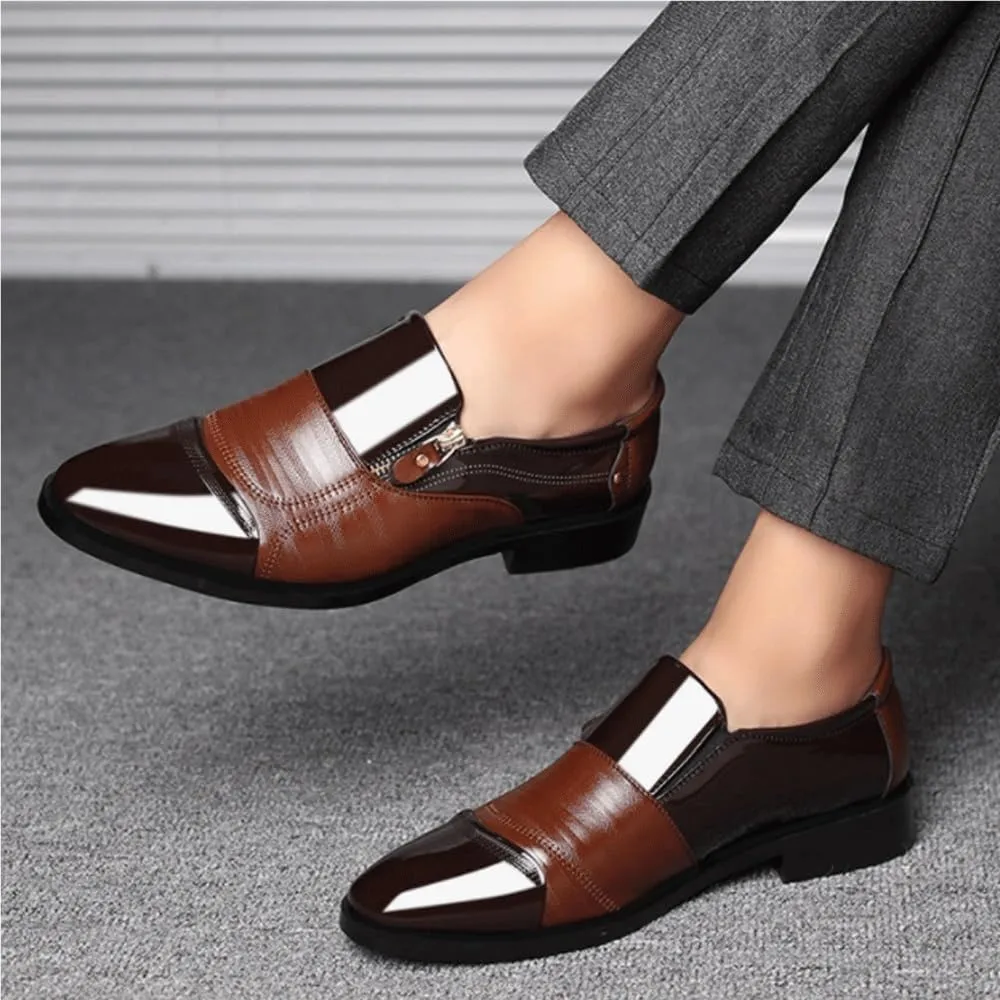 Business Formal Shoes for Men Slip On Leather Oxfords Loafers Dress Casual Shoes