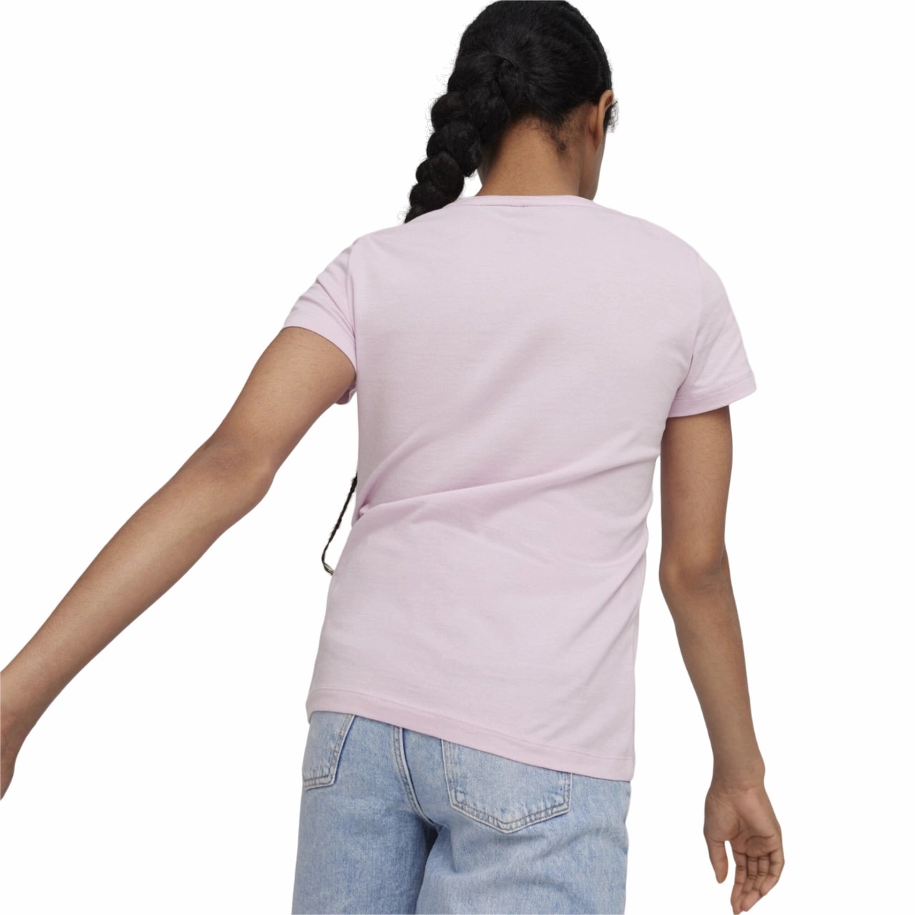 Puma maglietta manica corta da bambina  ESS stampa logo 587029 60 glicine Classic Design