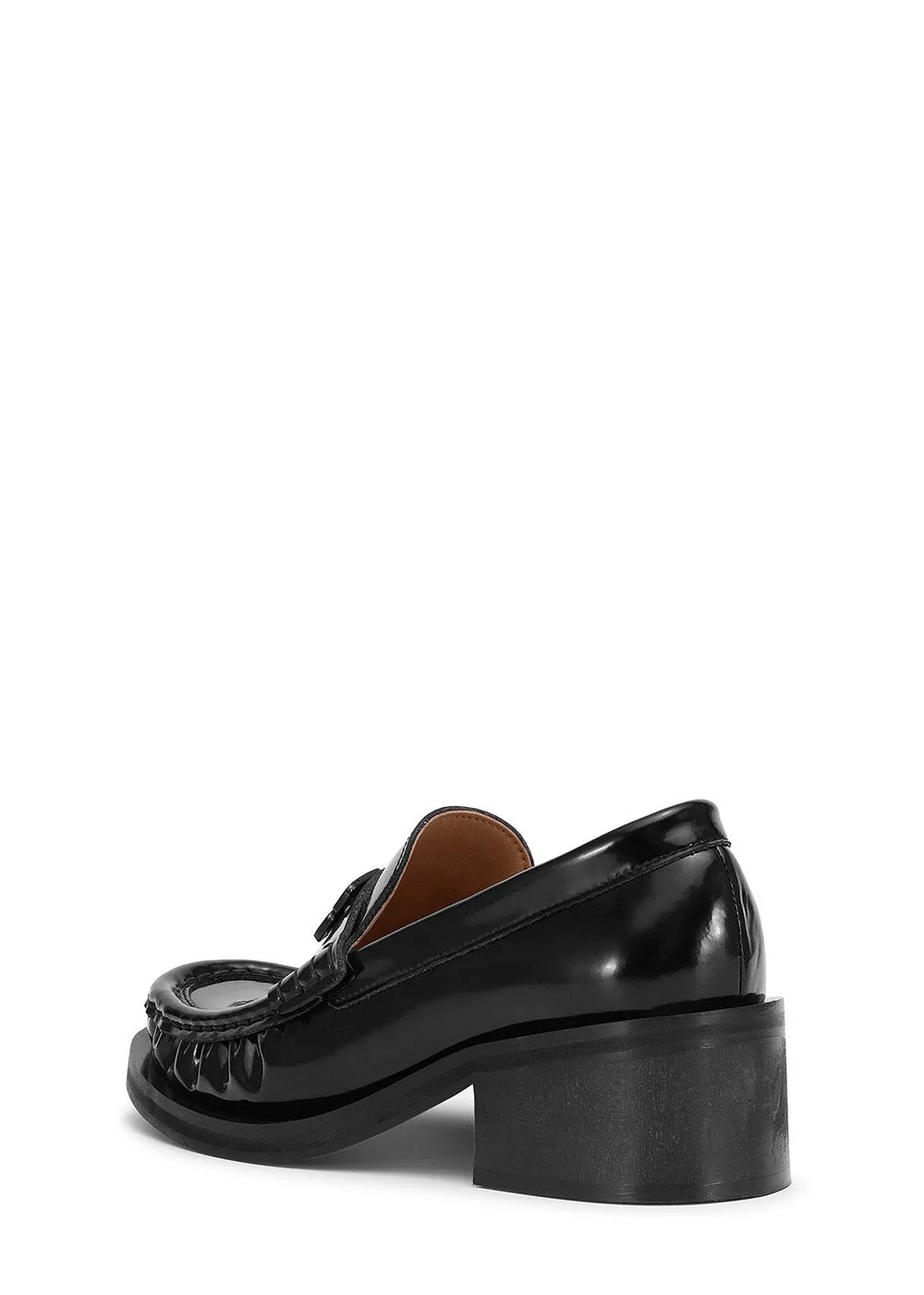 Butterfly Mid Heel Patent Loafer