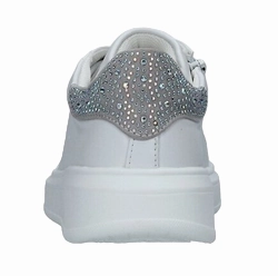 fun runs Caf??Noir sneakers da ragazza con laccio e zip laterale C-2020 white