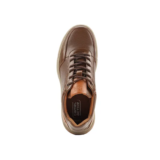 camel active Leather Lace Up Shoes Men  Dark Khaki GAVINO-852502-RS2-62