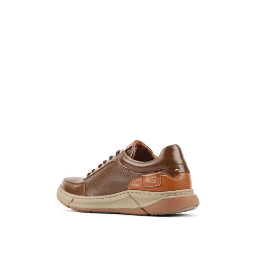 camel active Leather Lace Up Shoes Men  Dark Khaki GAVINO-852502-RS2-62